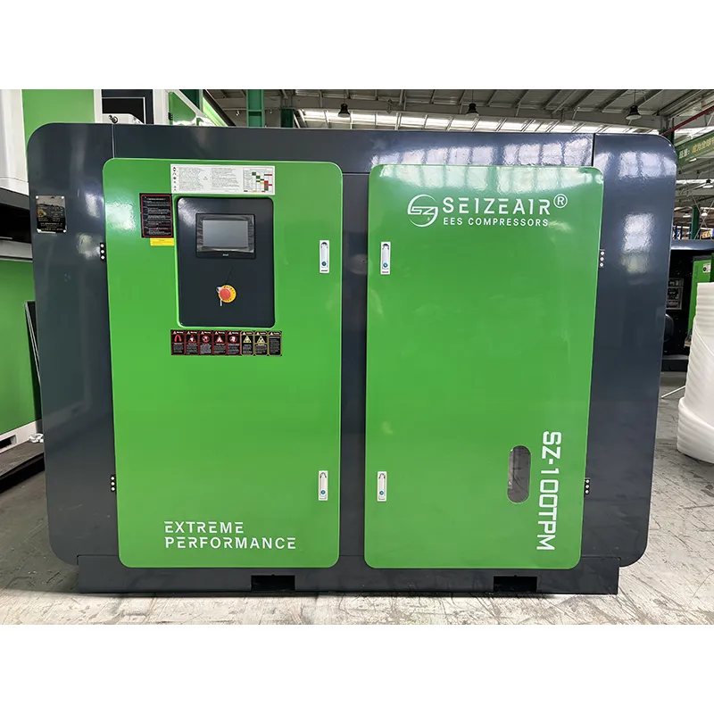 380V Endüstriyel PM VSD İki Kademeli Vidalı Hava Kompresörü